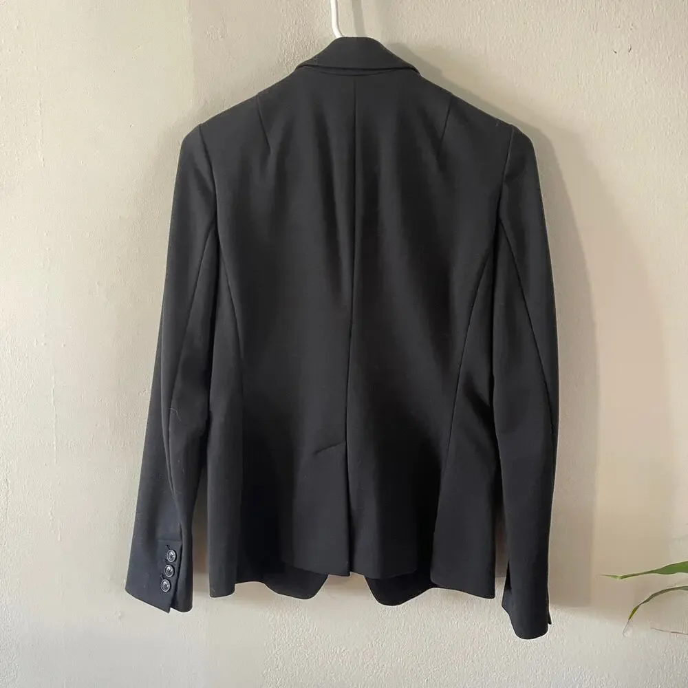 Banana Republic Womens 2 Blazer Black One Button Classic Workwear Career
